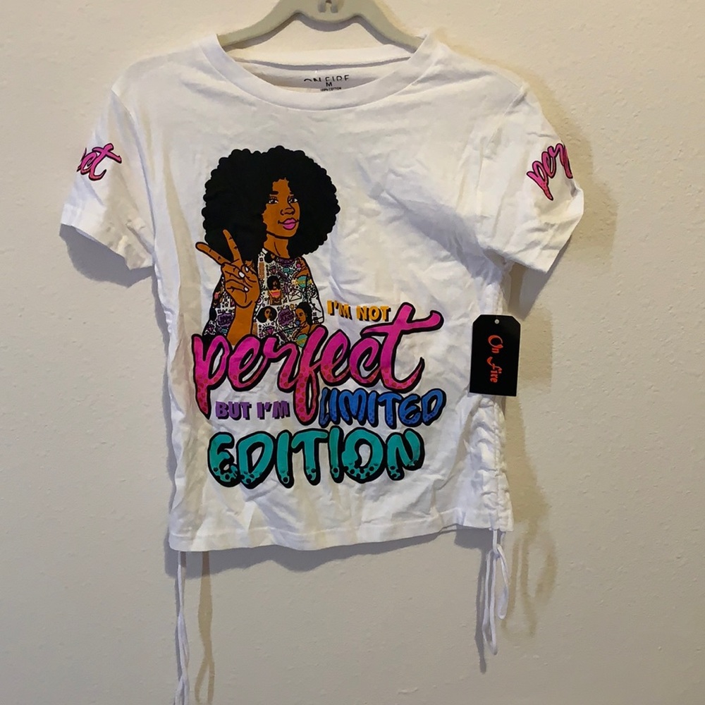 White graphic t-shirt